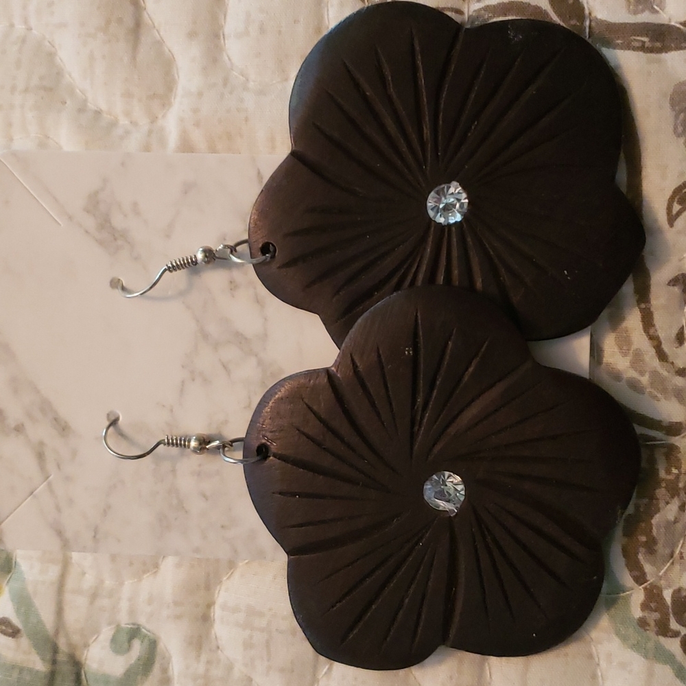 COPY - Large wood earrings